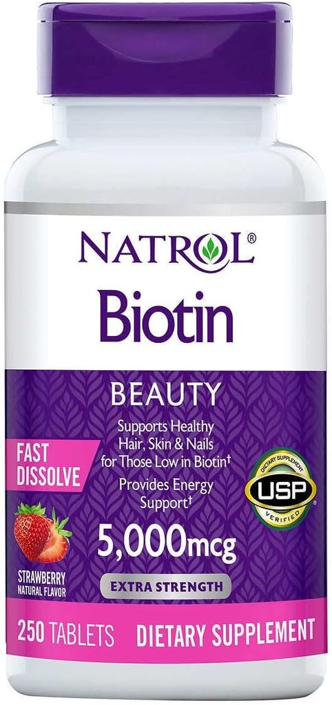 Biotine 5000 mcg., 250 comprimés à dissolution rapide