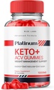 rize labs Platinum Keto AVC Gummi für erweiterte Gewichtsverlust, Ergänzung für maximale Stärke Gomitas (60 Gummi)