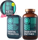 WILD FUEL Dental Probiotics, Keto Gummies mit MCT Öl und Verdauungsenzymen Bundle