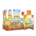 Couverture trois suppléments pour les enfants Cerveau Supplément Smoothie, Omega 3 Enfants liquides DHA Huile de poisson, Enfants Focus et attention, Soutien émotionnel, 20 Pouches, Pack 1