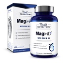 1MD Nutrition MagMD Plus - Magnesium mit Zink & D3 | fördert Herzgesundheit, unterstützt Knochen & Muskelkraft und Aids Immunsystem - 120 Ct