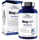 1MD Nutrition MagMD Plus - Magnesium mit Zink & D3 | fördert Herzgesundheit, unterstützt Knochen & Muskelkraft und Aids Immunsystem - 120 Ct