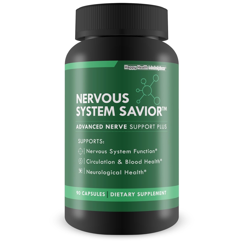 Sauveur du système nerveux - Support Nerve avancé - Notre meilleur supplément de support Nerve - Supplément Nerve Sauveur naturel pour aider à sauver votre santé Nerve - Suppléments de support Nerve votre Sauveur Nerves
