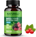 NATURELO Gommies de vitamines alimentaires entières pour les adultes - Multivitamines à croquer pour les hommes et les femmes - 120 Gommies végétaliens