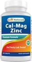 #1 CAL MAG ZINC von Best Naturals - Essential Mineral Complex - Hergestellt in einer US-amerikanischen GMP-zertifizierten Fazilität und Dritten, die auf Reinheit getestet wurde. Garantiert!, 180 Tabletten