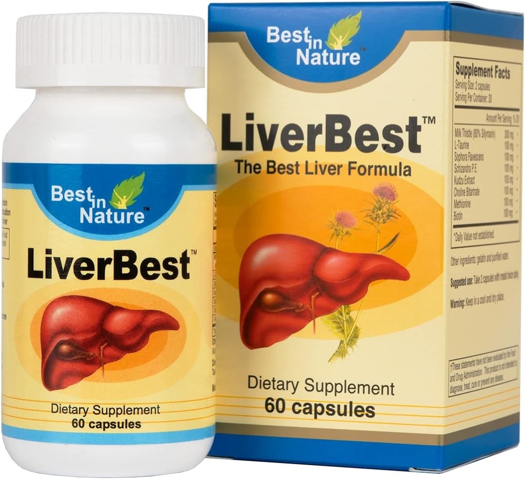 LiverBest - Ergänzung mit Milchdistel, L-Taurine und mehr