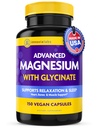 InnovixLabs Advanced Magnesium Kapseln - 150 Ct, 210 mg - Chelat Glycinat und Malat - Hohe Absorption, fördert Entspannung, Knochen, Muskelgesundheit, Vegan Malate Schlafergänzung