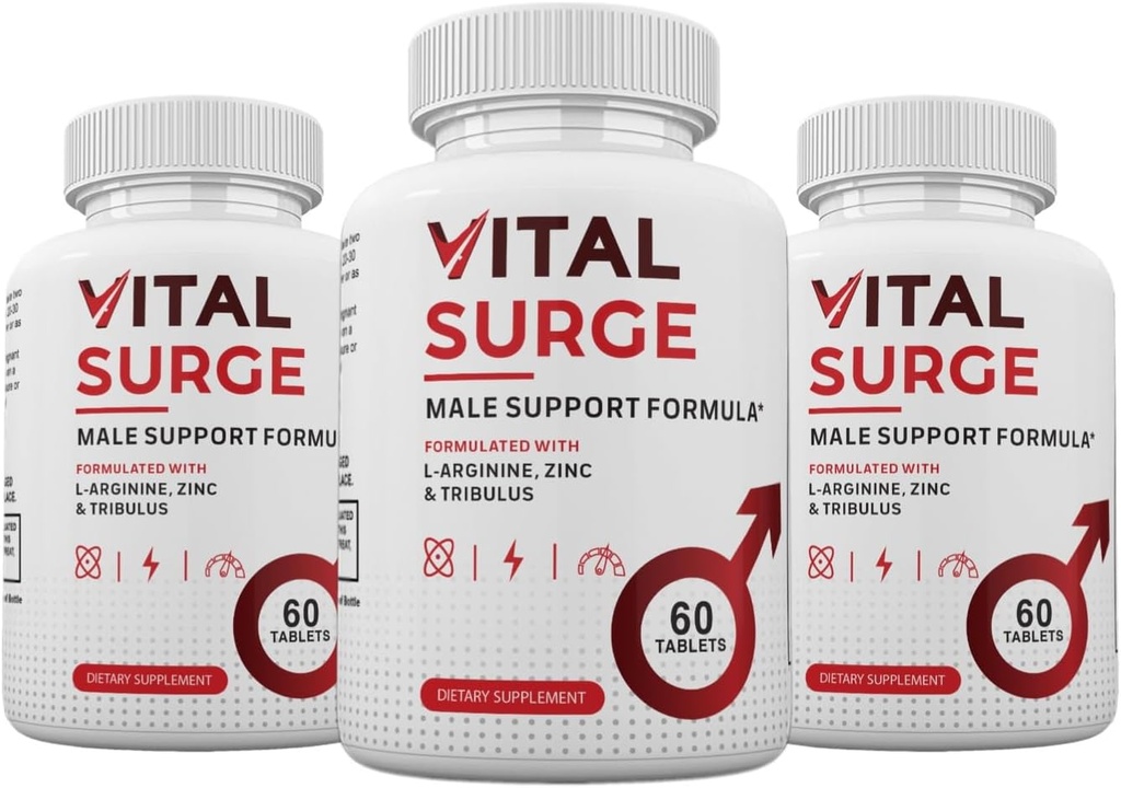 Zonata (3 Pack) Vital Surge Pillen, Vital Surge männliche Ergänzung Erweiterte Formel, 180 Zähler