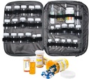 Sac de médecine Pill Organisateur de bouteille Cas de voyage pour les hommes Femmes Organisation de stockage de médicaments Prescription Med Manager Water Bouteille Vitamine Drug Carry Case XL Large Locked Locked Pretty Potable