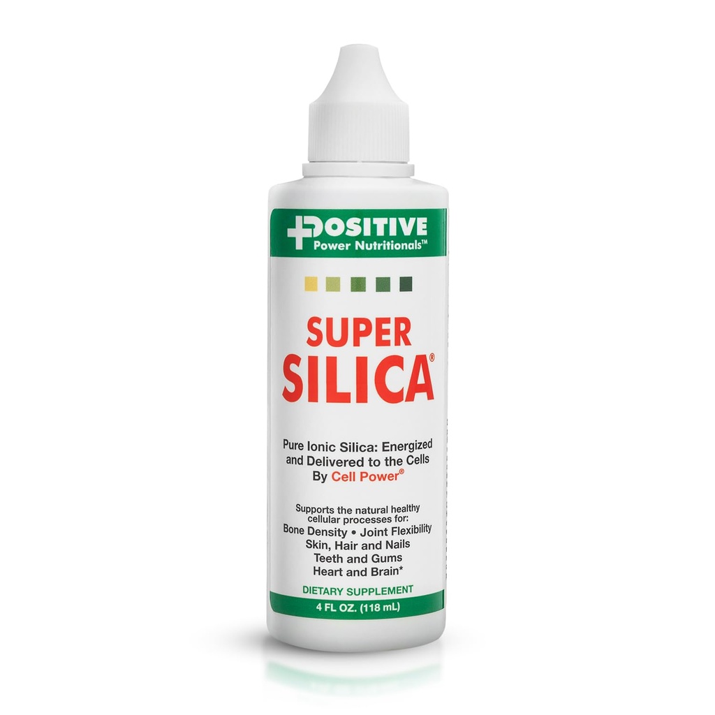 Positive Power Nutritionals Super Silica Supplements (4oz) - Silica Mineral Supplements - Silica Liquid Supplement | Liquid Silica mit Collagen Boosting Silicon | Silica Ergänzungen für Haarwachstum