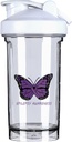 Epilepsy Awareness 18 Unnce Shaker Bottle Drink Mixer Leak-proof Pre Workout Protein Shakes Meal Replacement Shakes Bottles 500ML/18 Oz Weiß