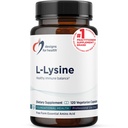 Designs for Health L-Lysine HCL Pills 1500mg - Lysine chlorhydrate d'acide aminé Supplément nutritionnel pour adultes - Immune + Bone Health Support - Vegan + Non-OGM (120 capsules)