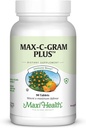 Maxi Health Vitamine C 1050mg – Complexe C tamponné avec ascorbate de calcium et bioflavonoïdes – Supplément de soutien immunitaire, non acide, doux sur l'estomac, libération progressive – 90 comprimés