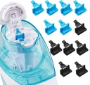 Silicone Saltwater Pods Refills Accessories Compatible with Navage Nasal Care Nasal Irrigation System - Save Salt Water pods for Easy Operation (6 Black + 6 Blue), nomal
