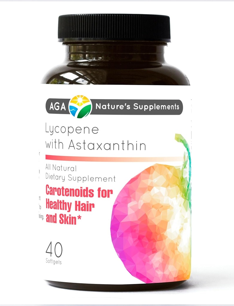 AGA Nature's Supplements Lycopin mit Astaxanthin 40 Softgels