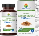 Brieofood Bio Safed Musli 1500mg, 45 Servierungen, Vegetarisch, Glutenfrei, 90 vegetarische Tabletten