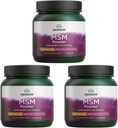 Swanson Premium Marke Msm Powder - Ready-Mix & Unflavored 1 lb Pwdr 3 Pack