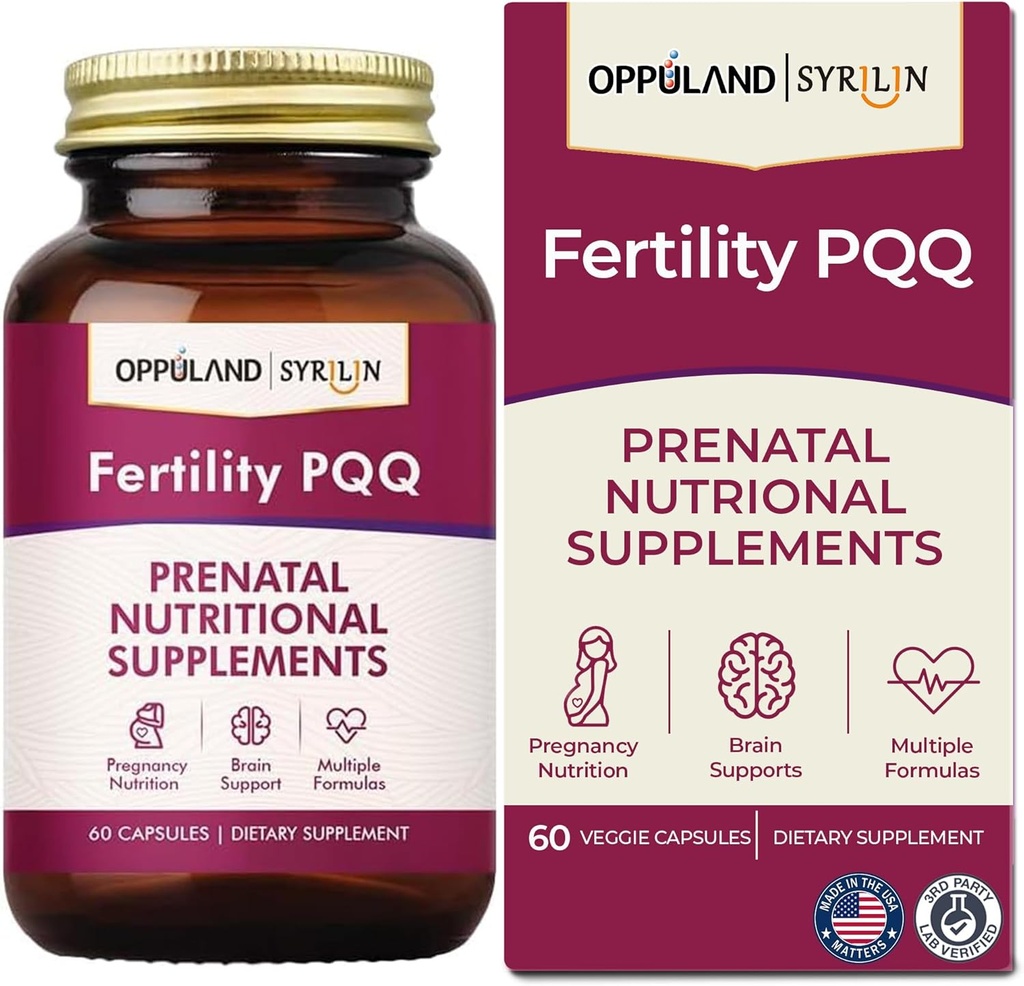 Fertilität PQQ-Prenatal Nahrungsergänzungsmittel-Unterstützungen Pränatale Gesundheit,Pregnancy Wellness-60 Kapseln