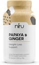 Papaya Ginger de Costa Rica - Niru Life. Blue Zone Papaya Ginger Kapseln. Single Origin Papaya Seeds und Ginger Root Blend. Verdauungshilfe, Detox, & Metabolismus Boost. 90ct. 500mg Caps.