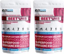 BEET'UMS Beet Chews - Premium Organic Beet Juice Powder Supplement - Nitric Oxide Energy & Blood Flow Circulation Support - Real Chocolate Pomegranate Health Chews mit 7 Superfoods (2)