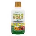 NaturesPlus Quelle von Life Gold Multivitamin Liquid 30 oz unterstützt Energieproduktion, Gesundes Immunsystem & Well-Being umfasst Vitamine D3, B12, K2 & Über 120 Ganze Lebensmittel Nährstoffe - 30 Portionen