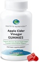 Earth's Splendor Apple Cider Essiggummis - 30 Count - Vegan, Non-GMO, Gluten-Free - Unterstützt Verdauungs-Gesundheit, Detox, Immunsystem & Natürliche Energie - Delicious Fruity Flavor