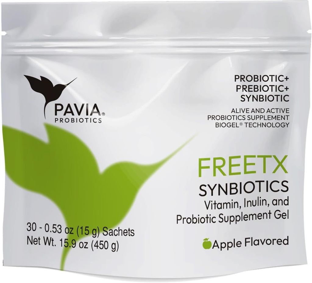 Gel probiotique de XAVIAX de Gut Suppléments de santé de 1 million de CFU de pommes pour la constipation, la diminution des toxines d'acide urique et la santé de Gut Globalement de 30 sachets