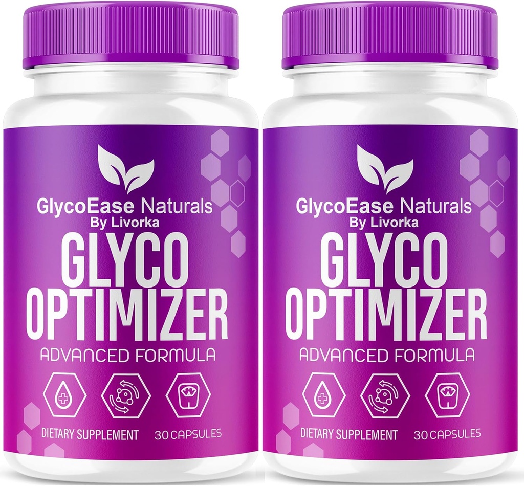 (2 Pack) GlycoEase Glyco Optimizer - Offizielle GlycoEase Pillen Natural Supplement Support, Glycoease Premium Naturals Capsules, Glycoeas Advanced Formula Reviews, 60 Kapseln für 2 Monate