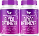 (2 Pack) GlycoEase Glyco Optimizer - Offizielle GlycoEase Pillen Natural Supplement Support, Glycoease Premium Naturals Capsules, Glycoeas Advanced Formula Reviews, 60 Kapseln für 2 Monate