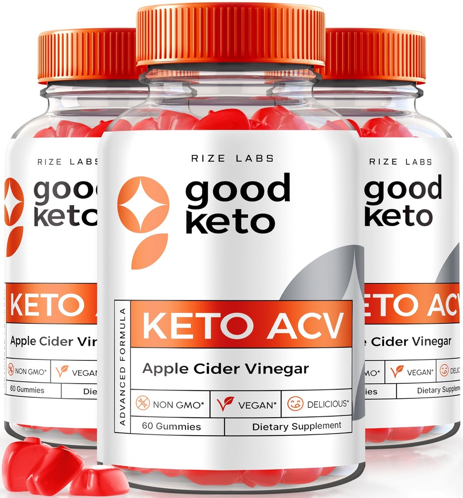 rize labs - Gut Keto ACV Gummis für fortgeschrittene Gewichtsverlust, All Natural, Premium-Formel, Apfelessig-Ergänzung (180 Gummi)