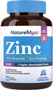 Zink, hochabsorbierbar Zink Gluconat & Zink Picolinat, 50 mg Elemental Zink, Sanft auf den Magen, Immun-, Zell- & Haut-Gesundheit, 90 Vegan Caps