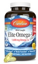 Carlson - Elite Omega-3 Gems, 1600 mg Omega-3 Acides gras incluant EPA et DHA, Norvégien, supplément d'huile de poisson sauvage, capsules d'huile de poisson Omega 3, Citron, 130 Softgels