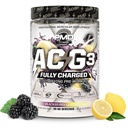 PMD Sports ACG3 Vollaufgeladen - Electrifying Pre Workout Powder - High Energy & Pump Pre Workout für Männer und Frauen, um Fokus, Endurance & Performance zu maximieren - BlackBerry Lemonade (30-60 Servings)