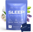 Premium Sleep Patches für Erwachsene - 30 Pack | Extra Strength Melatonin Patches mit L-Theanine & Ashwagandha - Sleeping Patch für erholsame Nächte, Skin-Friendly & Bequem - Fast-Acting, Long-Lasting