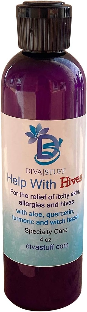 Diva Stuff Hilfe mit Hives, für das Relief und die Prävention von Rashes, Hives, Itchy Skin, Red Itchy Bumps und mehr. Alle natürlichen Zutaten, 4 oz