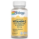 Solaray C Deux étapes de sortie chronométrée avec des hanches de rose et supplément Acerola, 500mg, 100 Compte