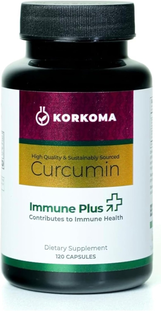 Immun Plus - High-Absorption Turmeric Extract Supplement, unterstützt Immungesundheit & Gesamt Wellness, 120 Kapseln