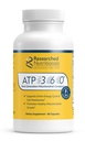 Recherche en nutrition ATP 360 - Suppléments mitochondriaux pour soutenir tout le cycle énergétique et les membranes cellulaires - Suppléments ATP étudiés cliniquement, haute dose CoQ10, acide R-lipoïque et PQQ, 90 capsules