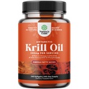 Antarctic Krill Oil 500mg Softgels - Omega 3 Krill Ölergänzung mit EPA DHA & Astaxanthin für Brain Joint & Heart - 3rd Party Lab Tested No Gluten GMOs oder Fishy Nachgeschmack (bis zu 8 Monate Versorgung)