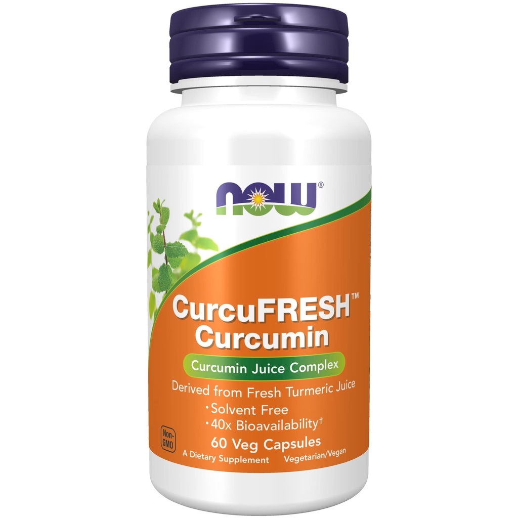 JETZT Nahrungsergänzungsmittel, CurcuFRESHTM Curcumin, abgeleitet von frischen Kurkumasaft, Curcumin Juice Complex, 60 Veg Kapseln