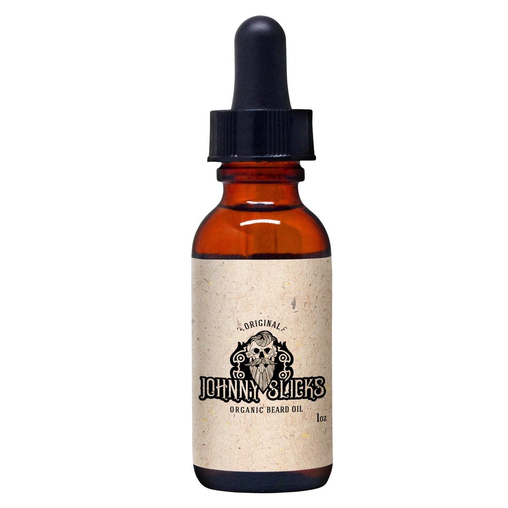 Johnny Slicks Huile de Barbe Bio.L'huile hydrate, réduit la peau sèche et la démangeaison.