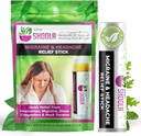 Baume de soulagement de la migraine et des maux de tête Rouleau de baume – 100% bio Baume à base de plantes – Soulagement rapide de la migraine, de la migraine, de la congestion du nez, de la tension du cou – Pas d'effets secondaires
