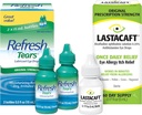 Bundle von Refresh Tears Lubricant Eye Drops, 2 Count (Pack von 1) + Lastacaft Einmal täglich Augen Allergy Itch Relief Tropfen, 60 Tage Versorgung, 0.17 Fl Oz (Pack von 1)
