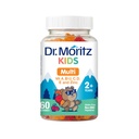 DR. MORITZ Kinder Multivitamin Gummi 14 essentielle Vitamine Tägliche Ergänzung für Alter 2+ Vitamin ACDE Vegetarisch B6 B12 Zink Biotin Gummy Multivitamine für Kinder- (60 Zähler)