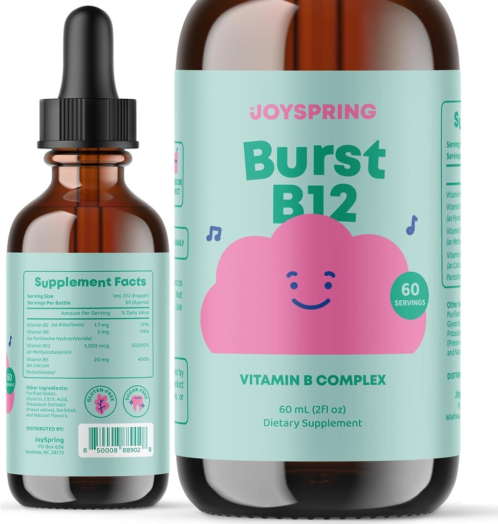Complexe JoySpring Liquid B - gouttes de multivitamine pour les enfants - Genius Vitamine pour les enfants