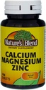 Nature's Blend Calcium Magnesium Zink, 100 Tabletten (Pack von 3)