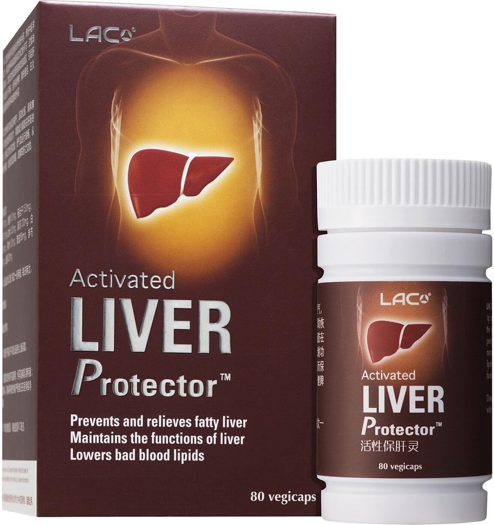 LAC Activated® Liver ProtectorTM | TCM Kräuter | Traditionelle chinesische Kräuter-Ergänzung | Schützt Lebergesundheit und liefert Blut Lipid-Unterstützung (80 Vegicaps)