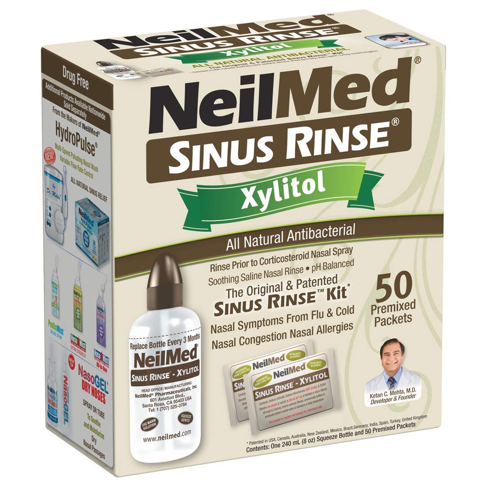 NeilMed Sinus Rinse Kit mit Xylitol, 50 Count (Pack von 1)