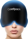 Migraine Relief Cap, Vollkopf Kaltkompress Soft Stretchy Kopfschmerzen Relief Cap für Spannung, Sinus, Stress Relief, Hangover Ice Hat, Puffy Eyes, Geschenke für Migraine Sufferers