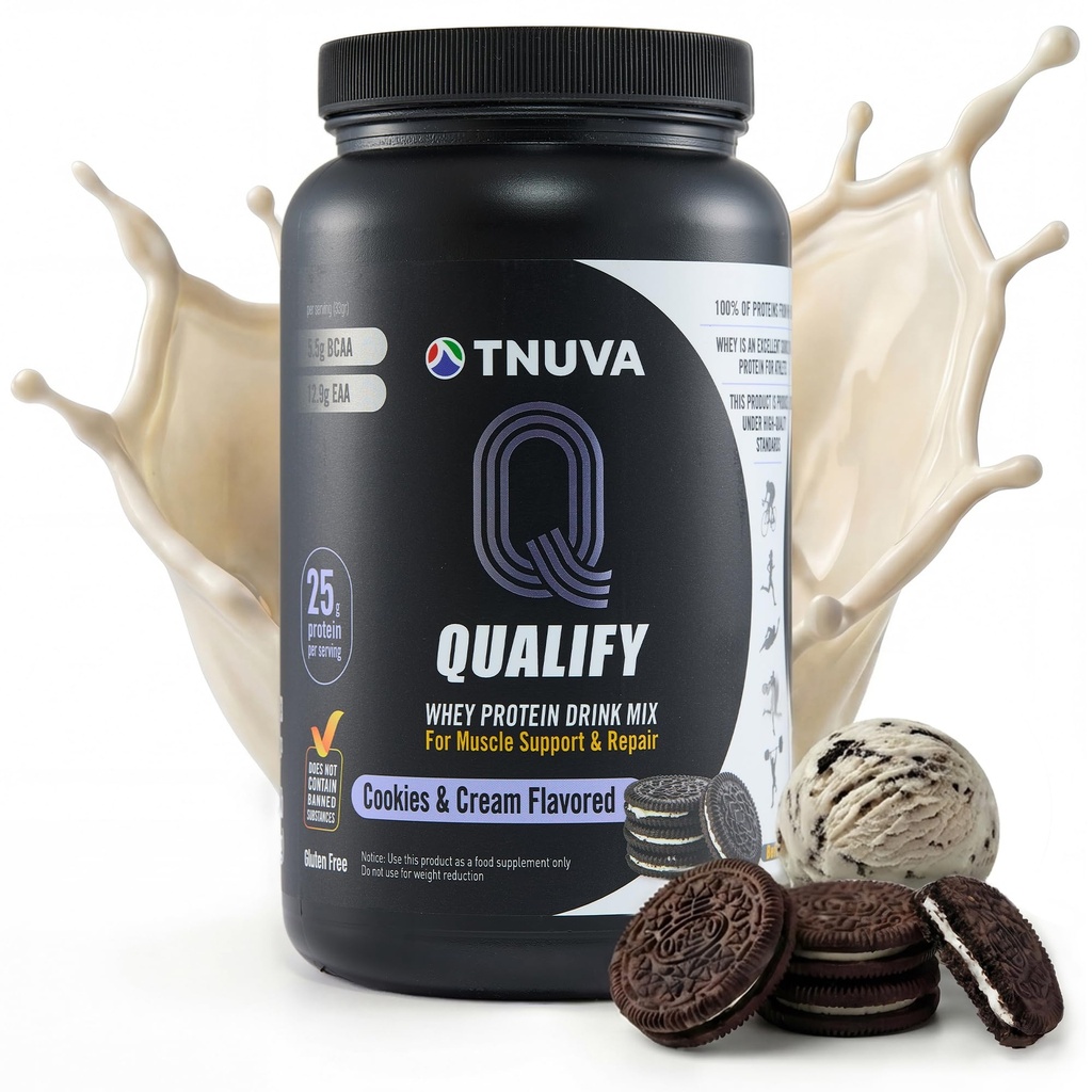 Cookies & Cream Protein Powder. 25g Protein Shake Powder for Post Workout Recovery, Smoothie & Baking. Gluten- und Zuckerfrei, hochkosher, Aminosäuren (5,5g BCAA, 2,7g Leucin), 23 Servierungen